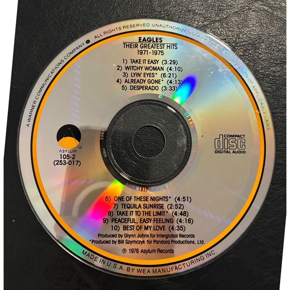 Eagles Their Greatest Hits 1971-1975 CD Asylum 105-2 Replacement Disc Only